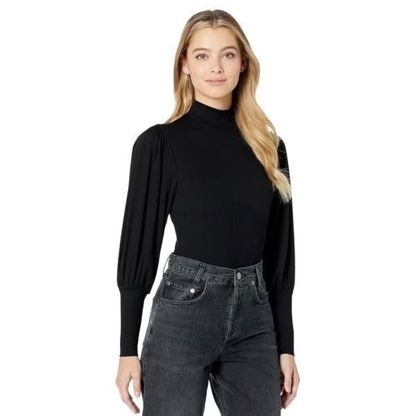 ONLY HEARTS NYC black wide arms bodysuit