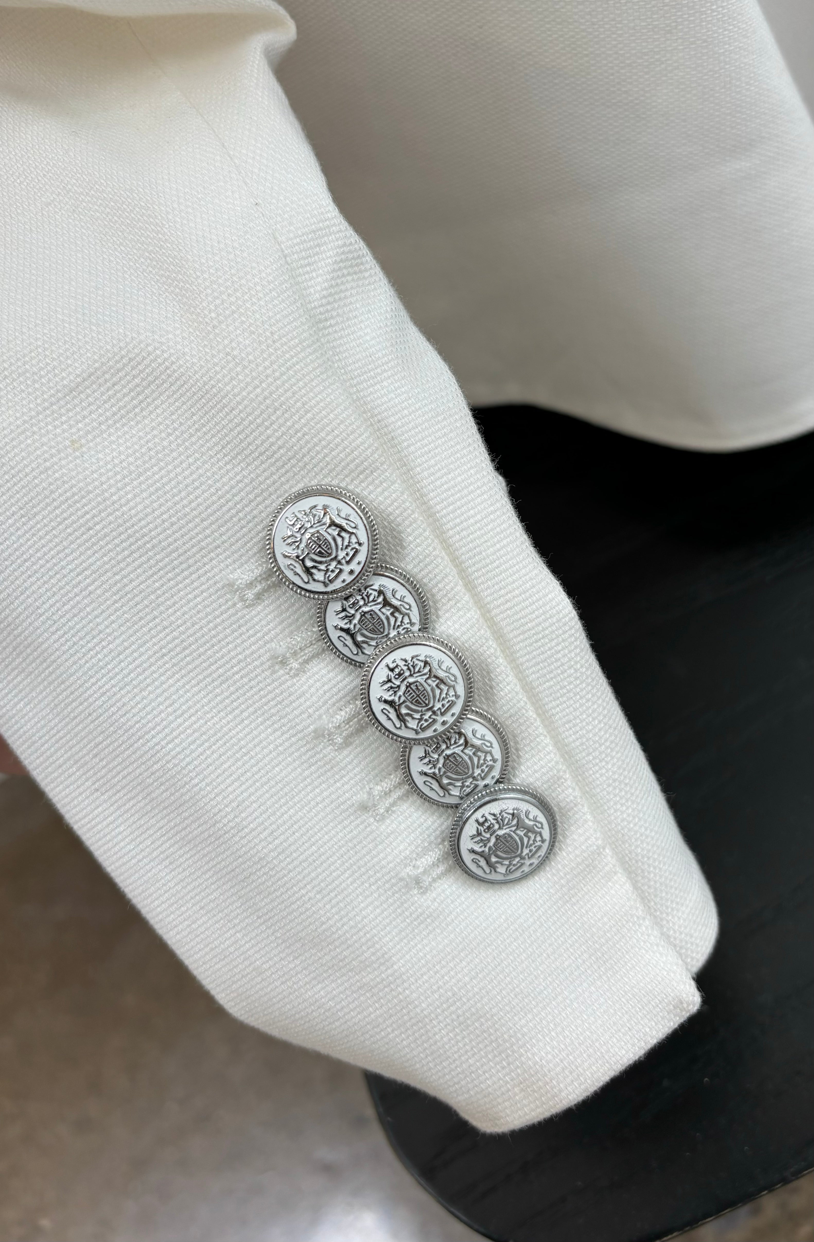 VERONICA BEARD white cotton blazer, CAN ZIP UP