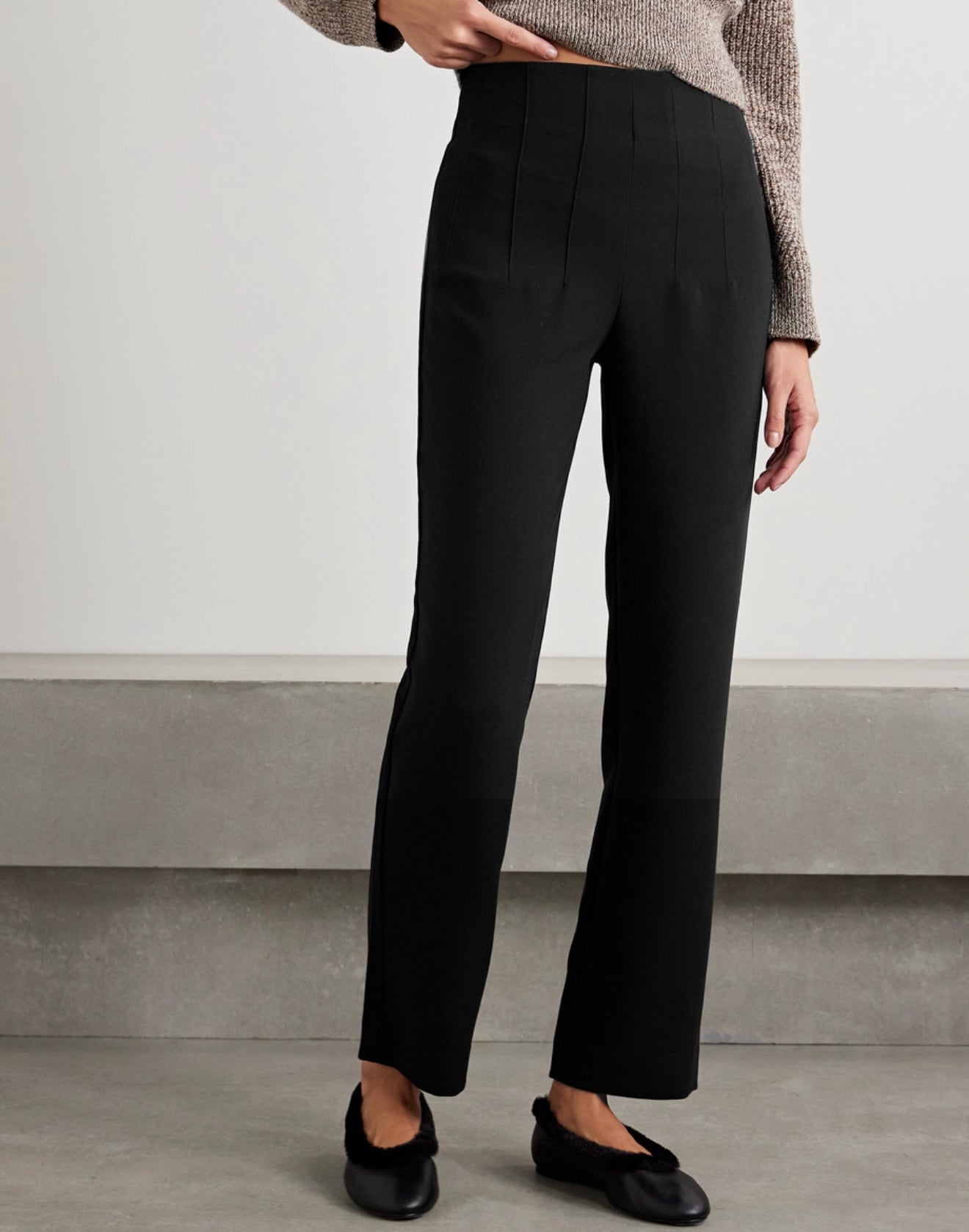 STAUD - Caleb Jersey Straight Leg Pants