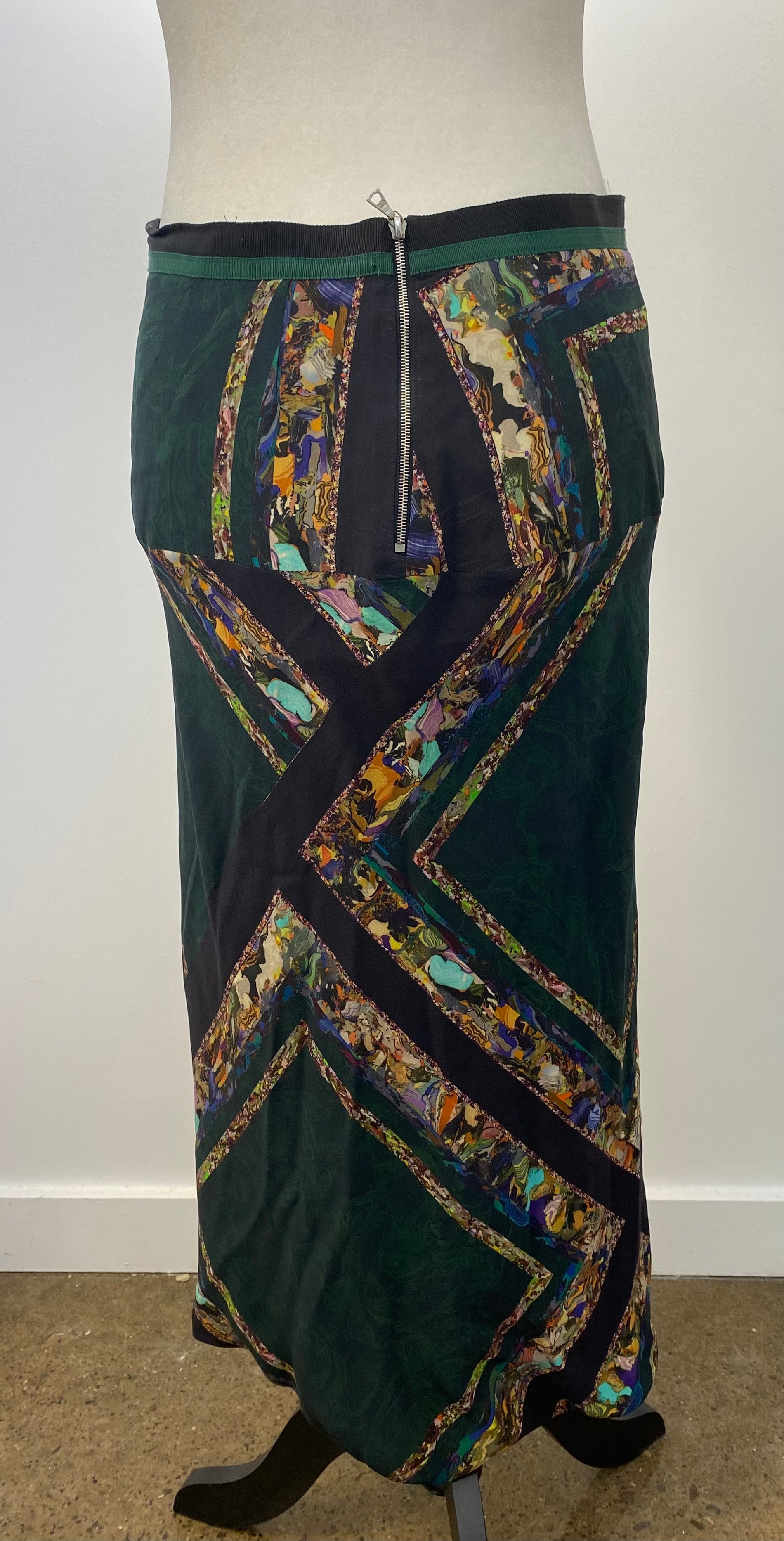Dries Van Noten Silk Print Skirt
