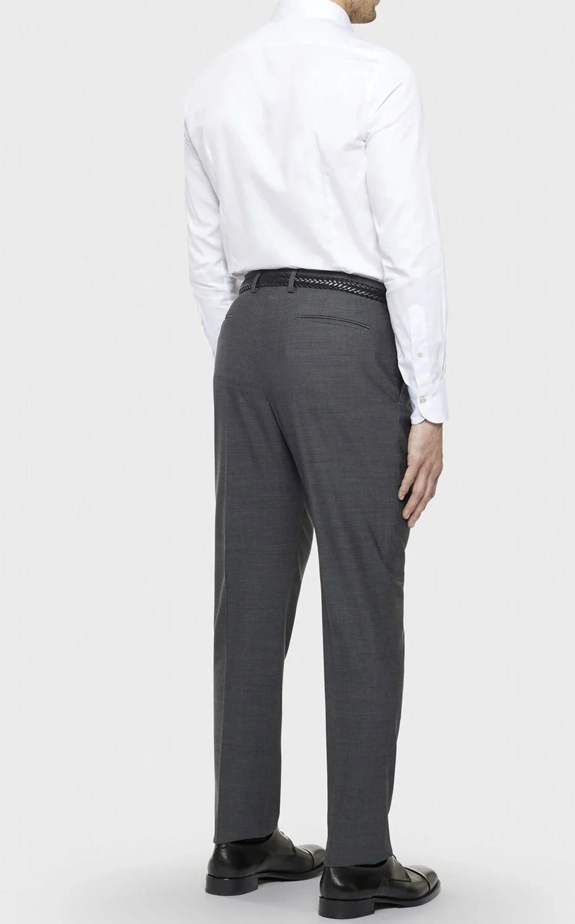 BOGLIOLI MILANO - Grey 100% virgin wool trousers
