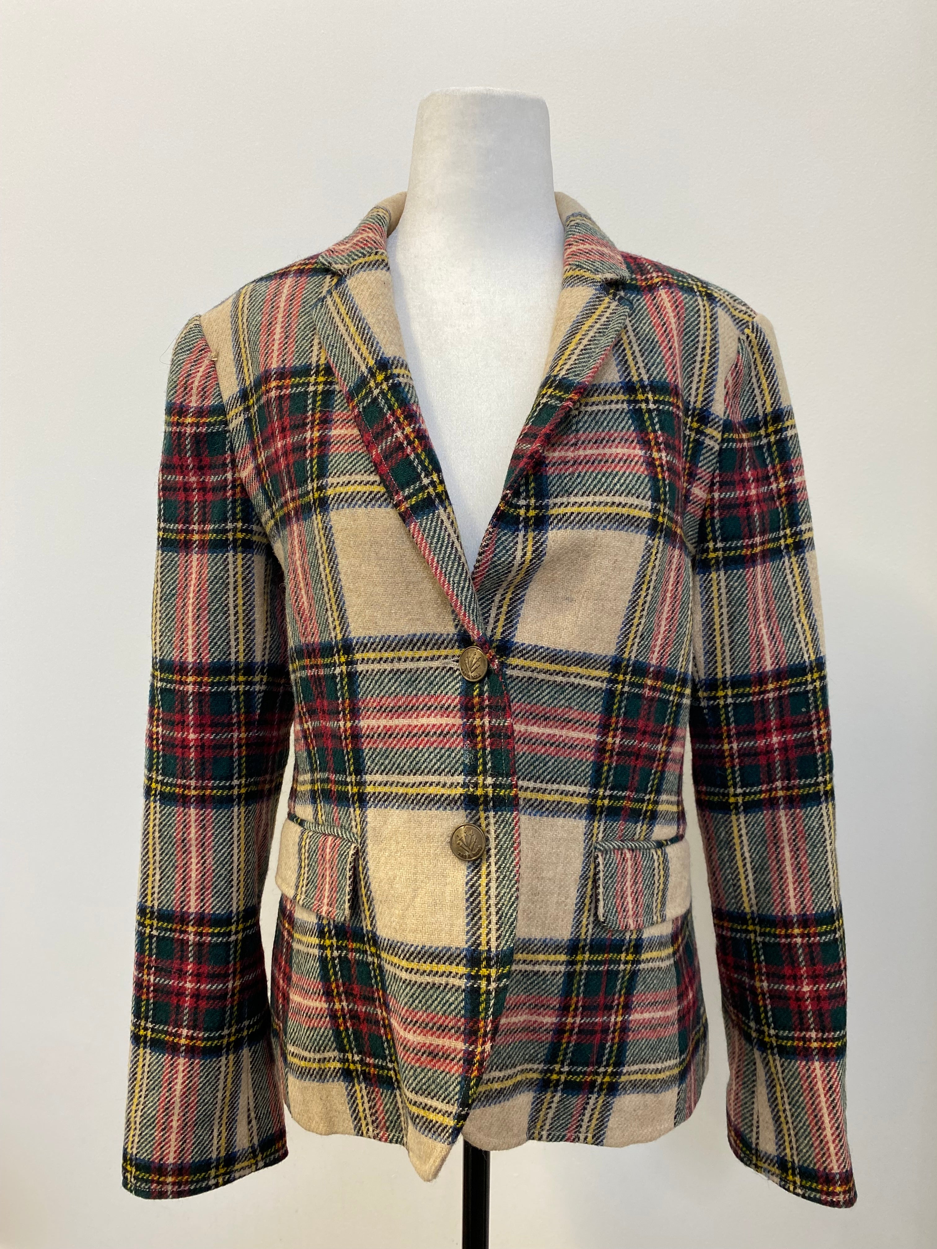 Rag & Bone Plaid Wool Blazer