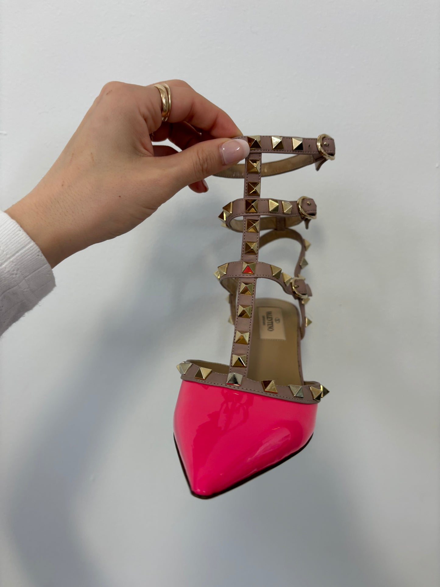 Valentino Rockstud Kitten Heels