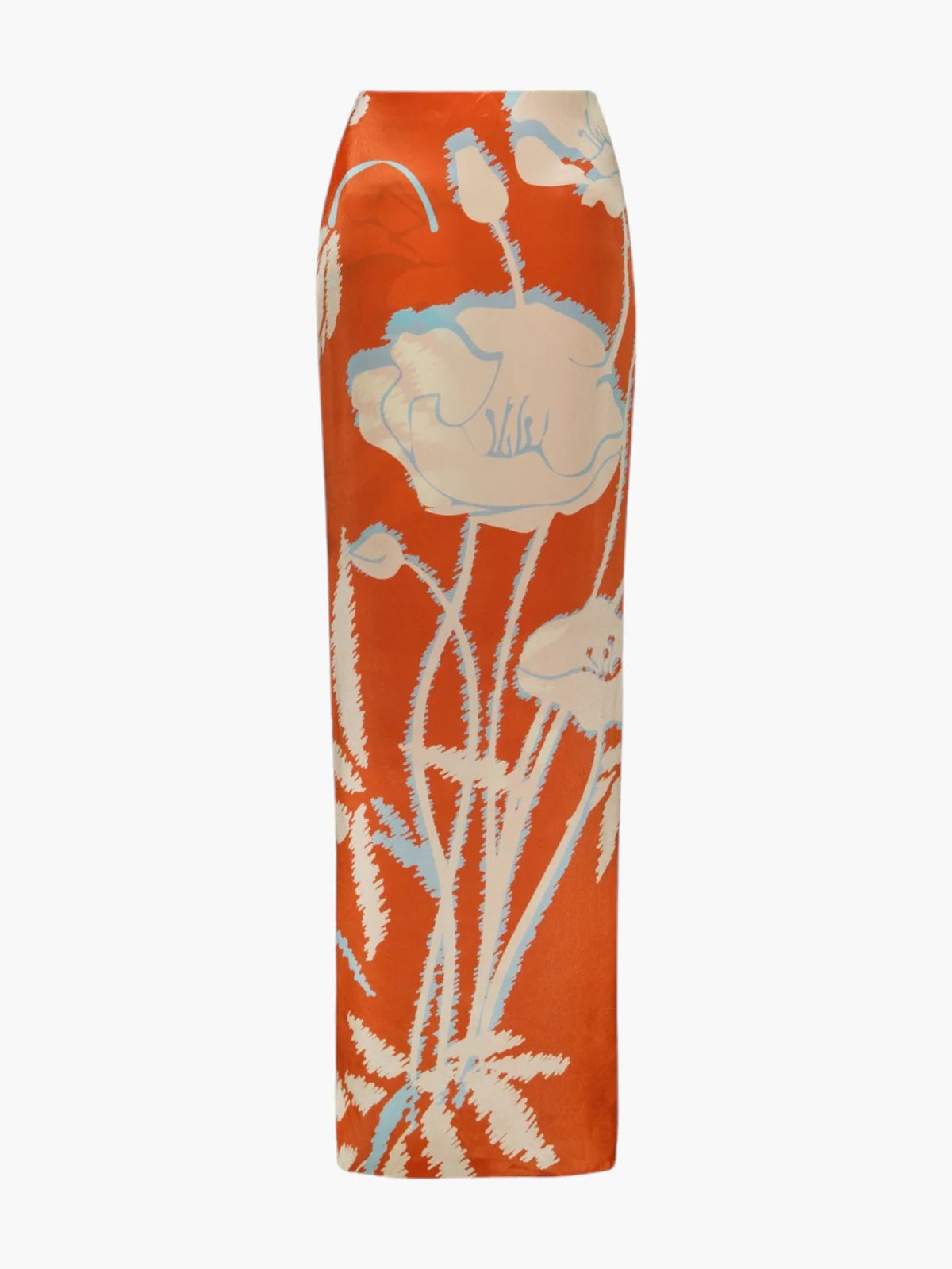 JUAN D DIOR Marimba Crepe Chine Top / Orange Gladiolos and pants