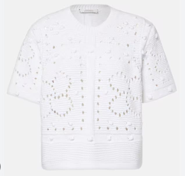 Dorothee Schumacher Cotton-Blend Top in White