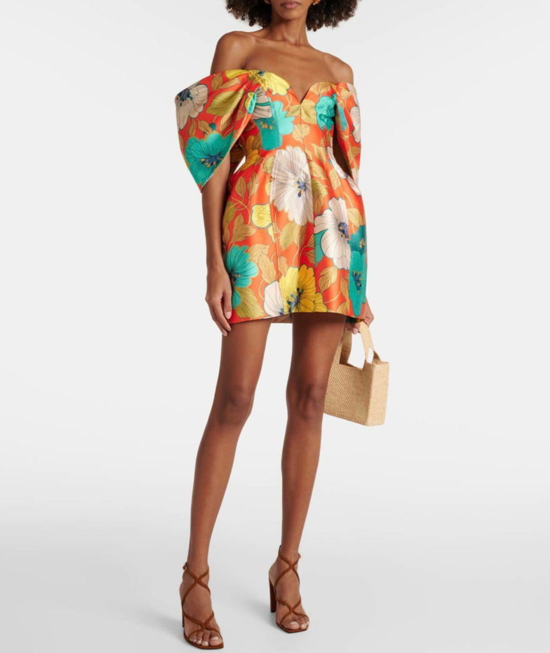 Alémais Piato printed bustier dress