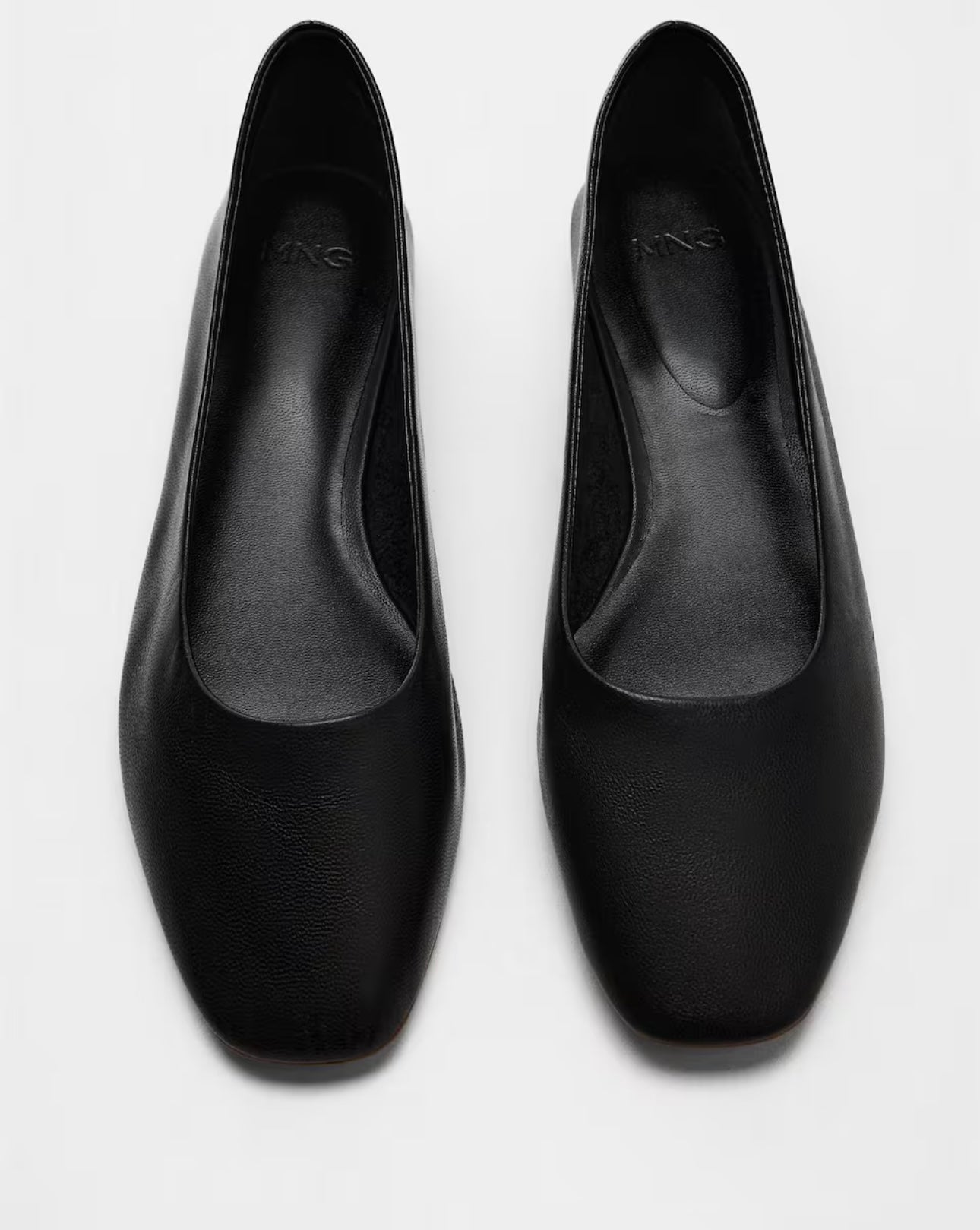 MANGO- Leather ballerina