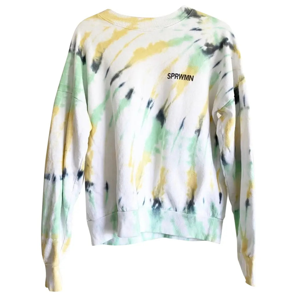 SPRWMN tie dye sweatpants and crewnecks