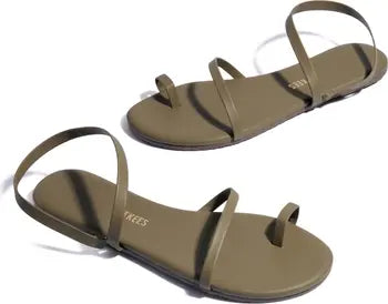 TKEES Mia napa sandals in sage NWT