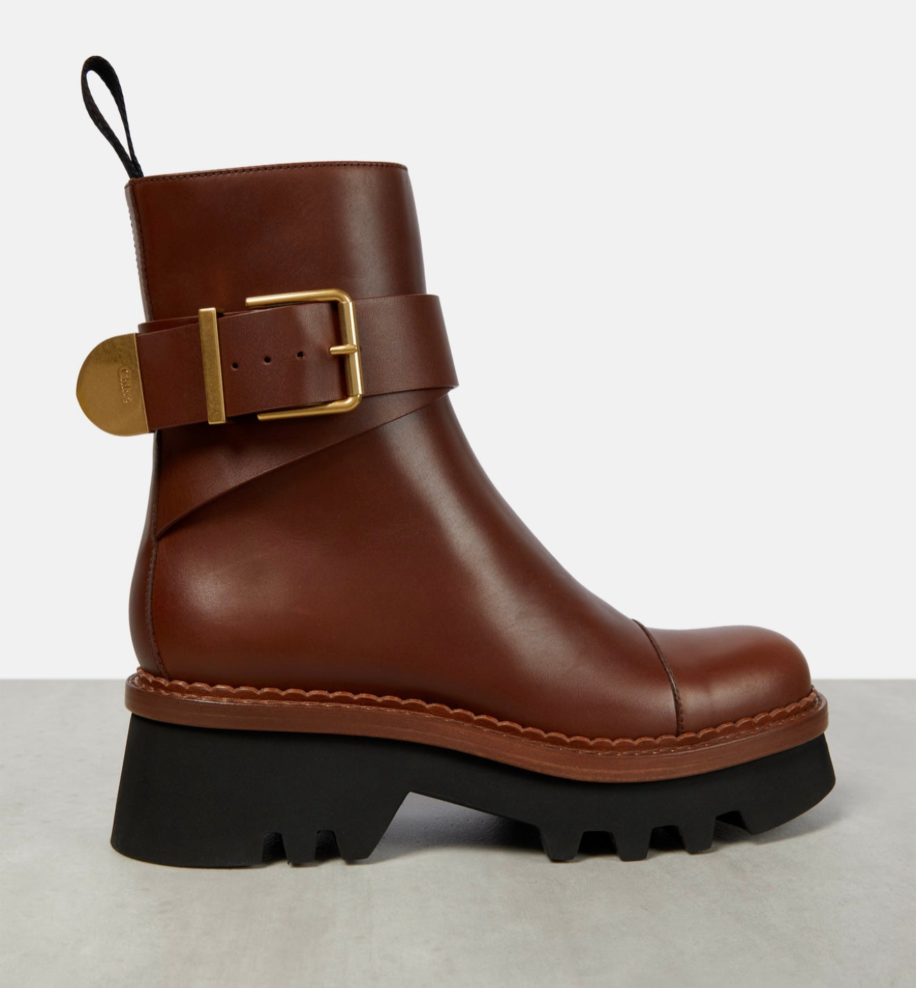 CHLOE owena leather ankle boots