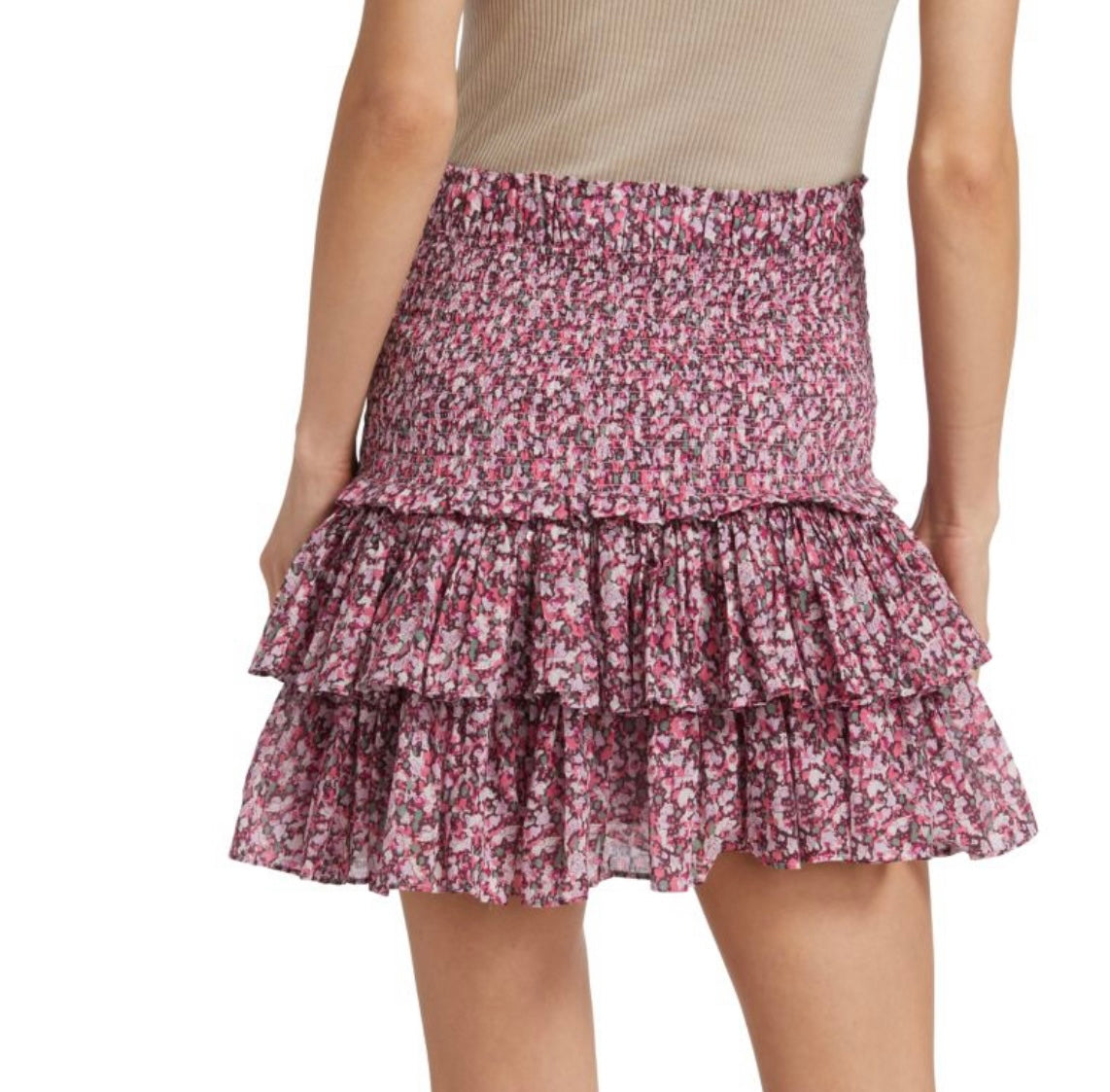 ISABEL MARANT ÉTOILE
Naomi Smocked Wool Blend Mini Skirt