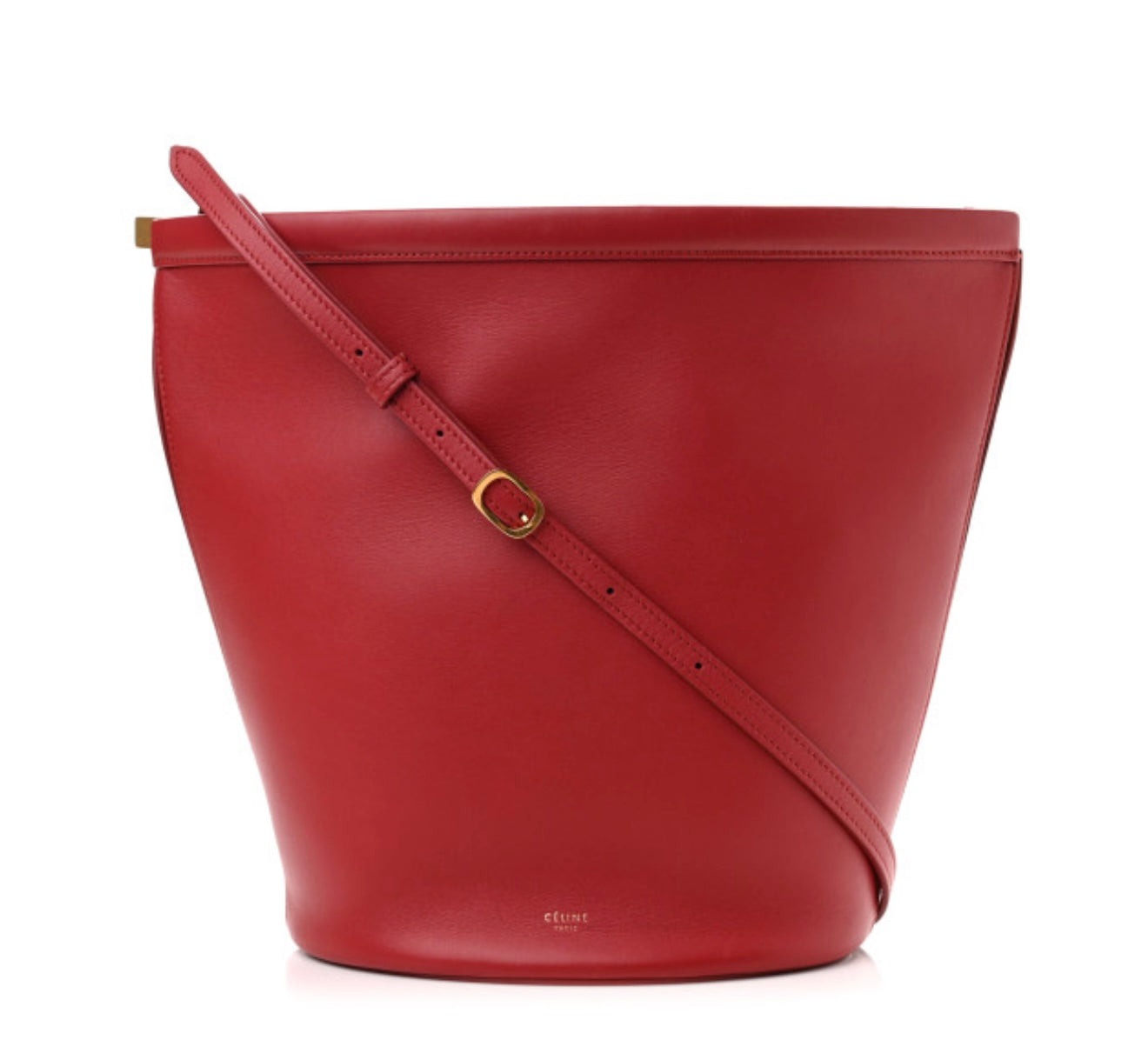 Celine - Smooth Calfskin Clasp Bucket Bag