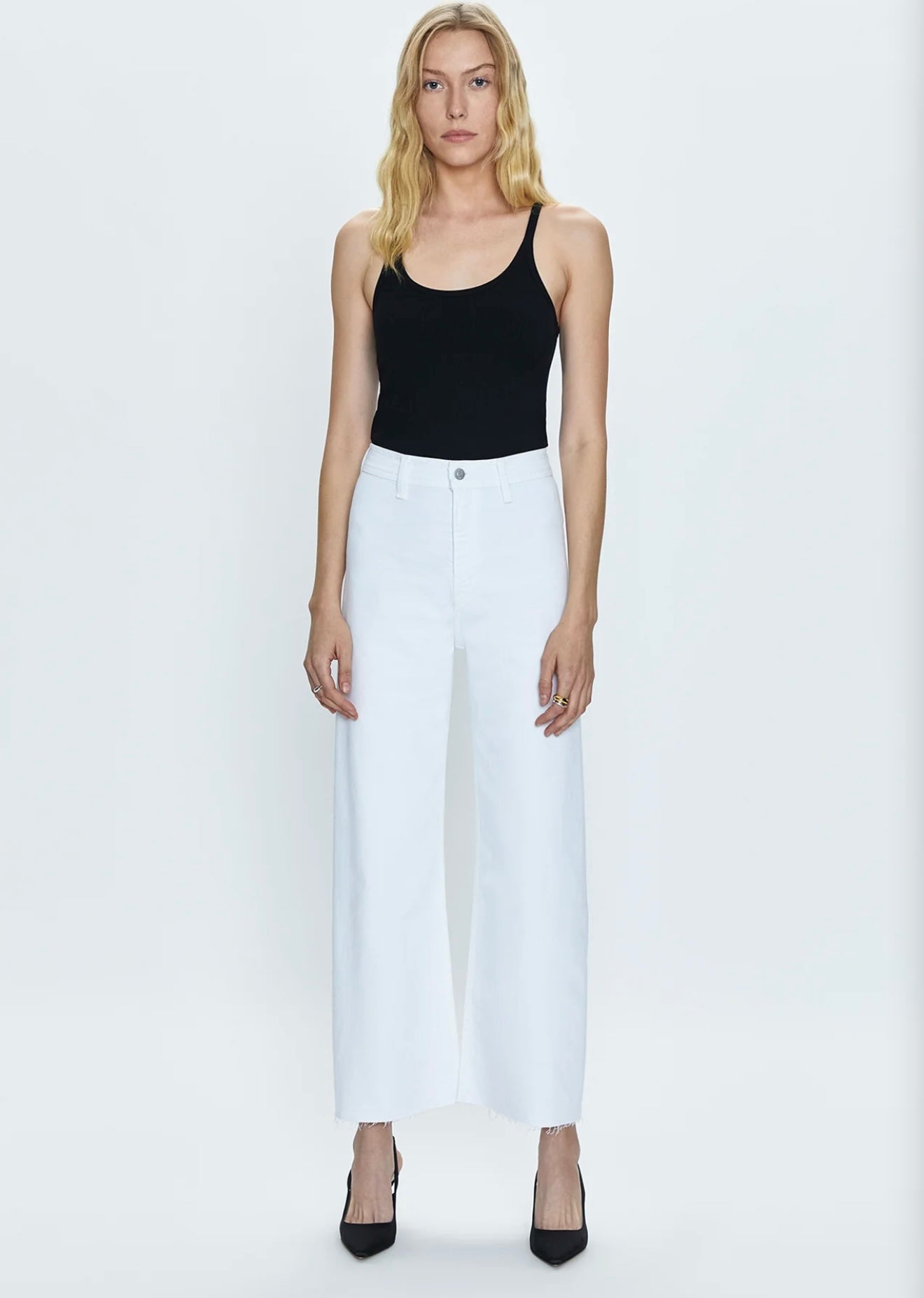 PISTOLA - PENNY HIGH RISE WIDE JEAN - BLIZZARD