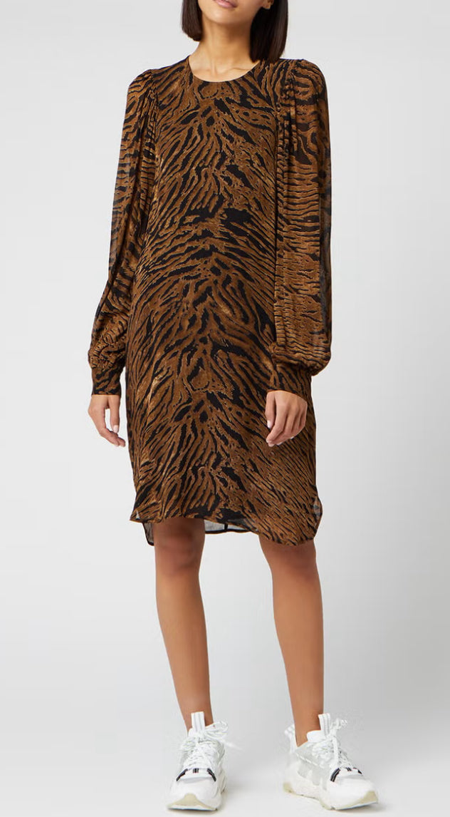 GANNI - PRINTED GEORGETT DRESS