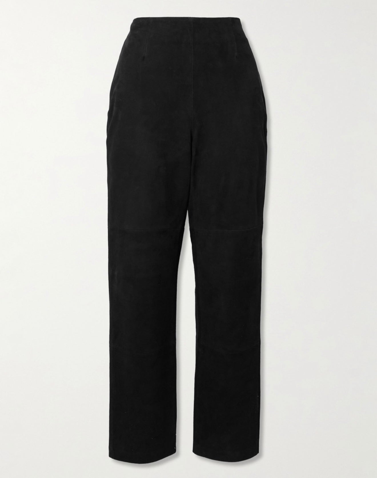 Rohe - Straight-leg Suede Trousers Black