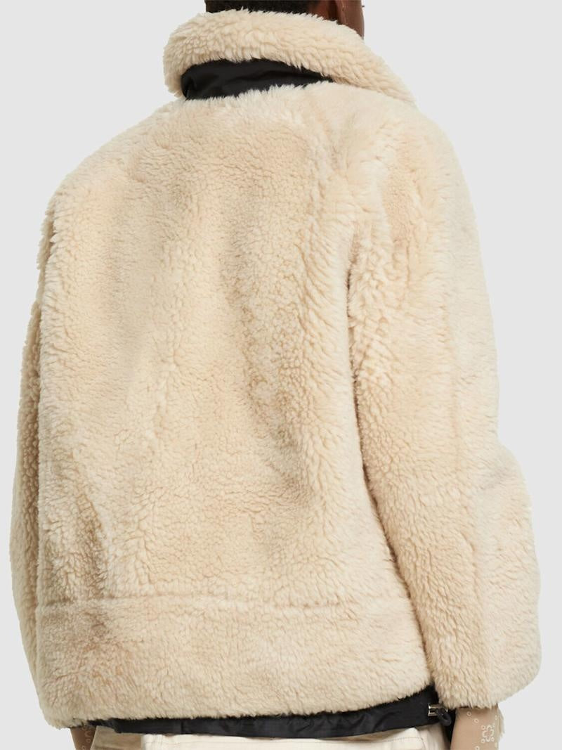 Sacai Shearling Quilted Jacket + Vest