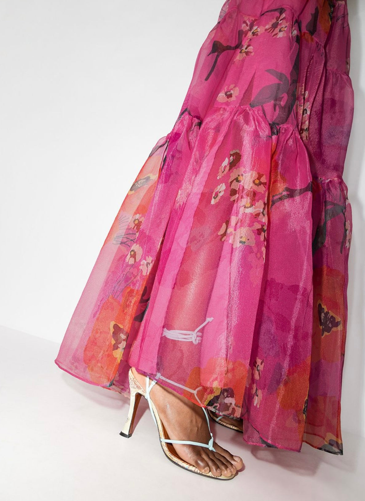 STAUD
Dragon tiered organza skirt