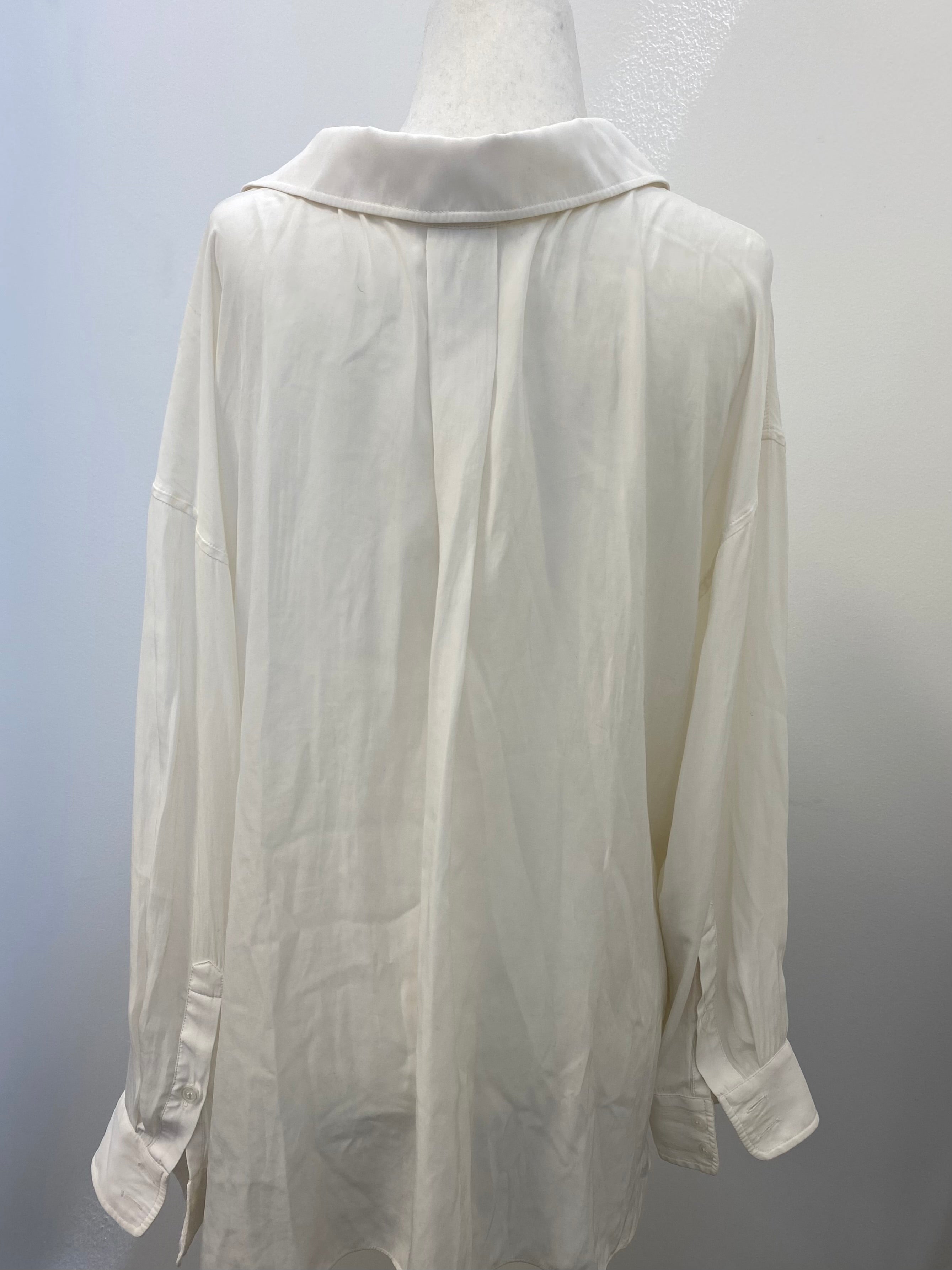 Smythe Satin Drape Blouse