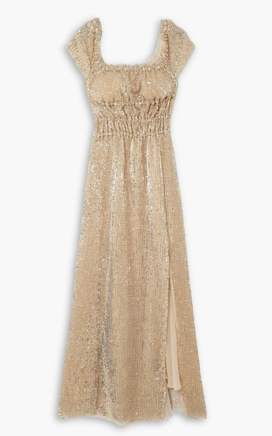 Altuzarra - Lily Ruched Sequinned-jersey Dress