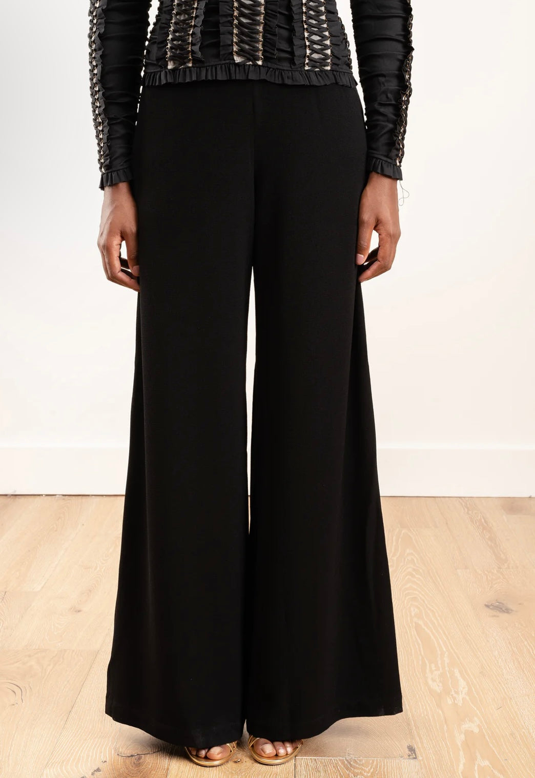 ZIMMERMANN - 
espionage wide leg trouser - black
