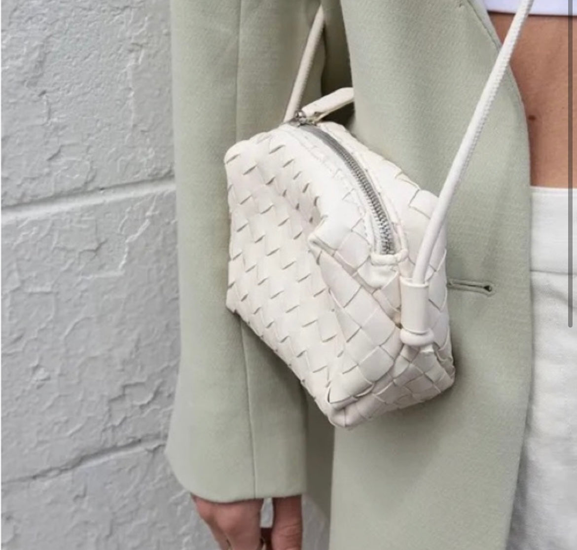 OAK + FORT woven crossbody bag