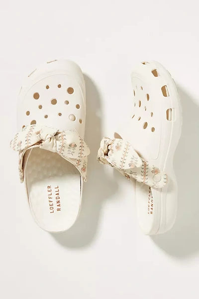 LOEFFLER RANDALL Ezra bow trimmed rubber clog