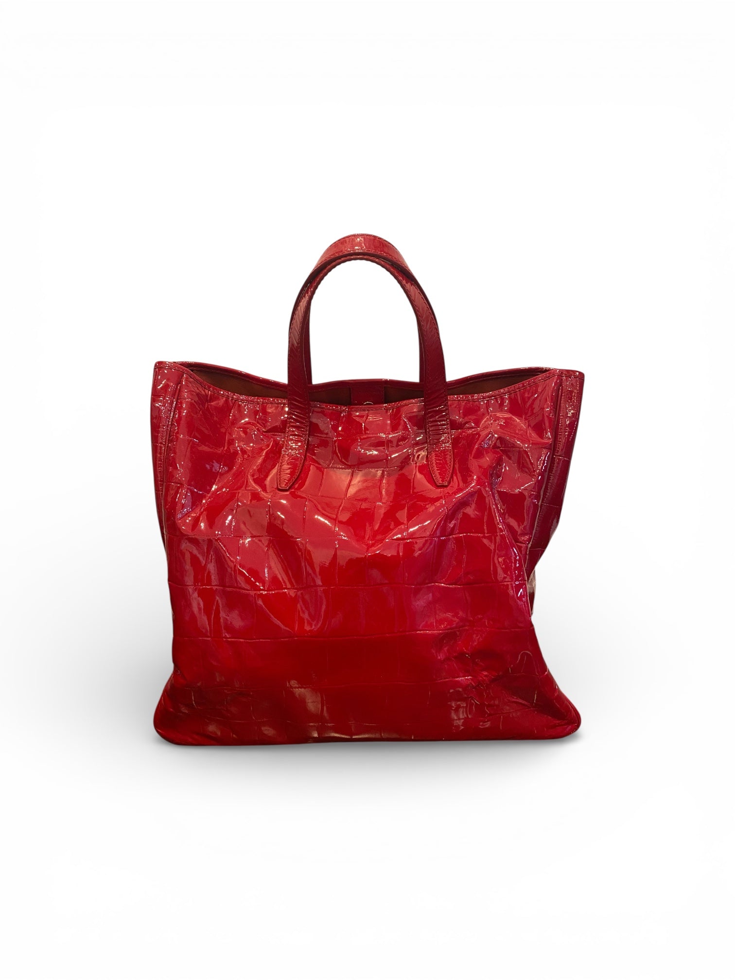 Pre-loved YSL Croc Tote Bag