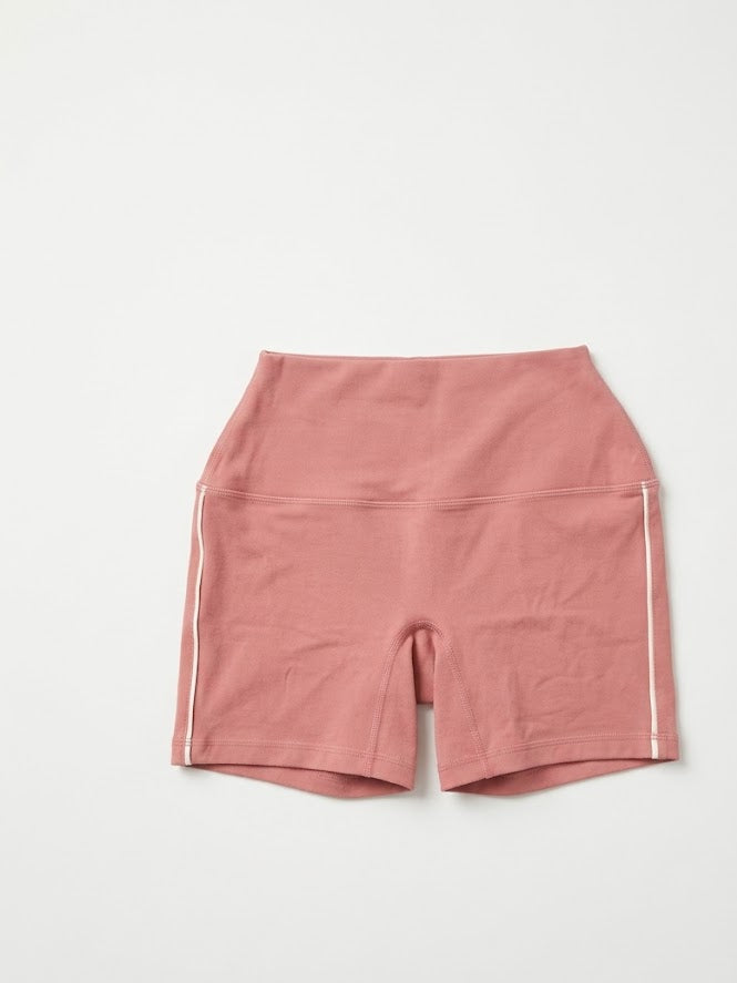 SET ACTIVE pink, white leggings, shorts, bra set