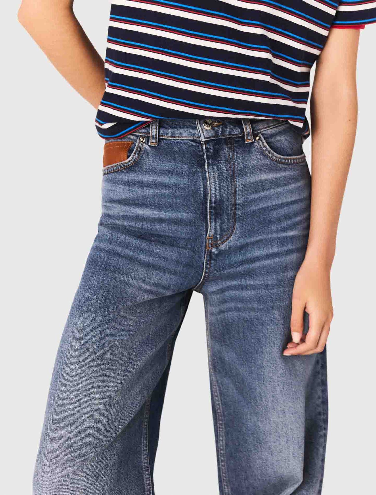Maje Medium Blue Wide Leg Jeans