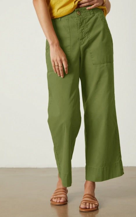 Velvet
MYA Cotton Canvas Pants in Army
