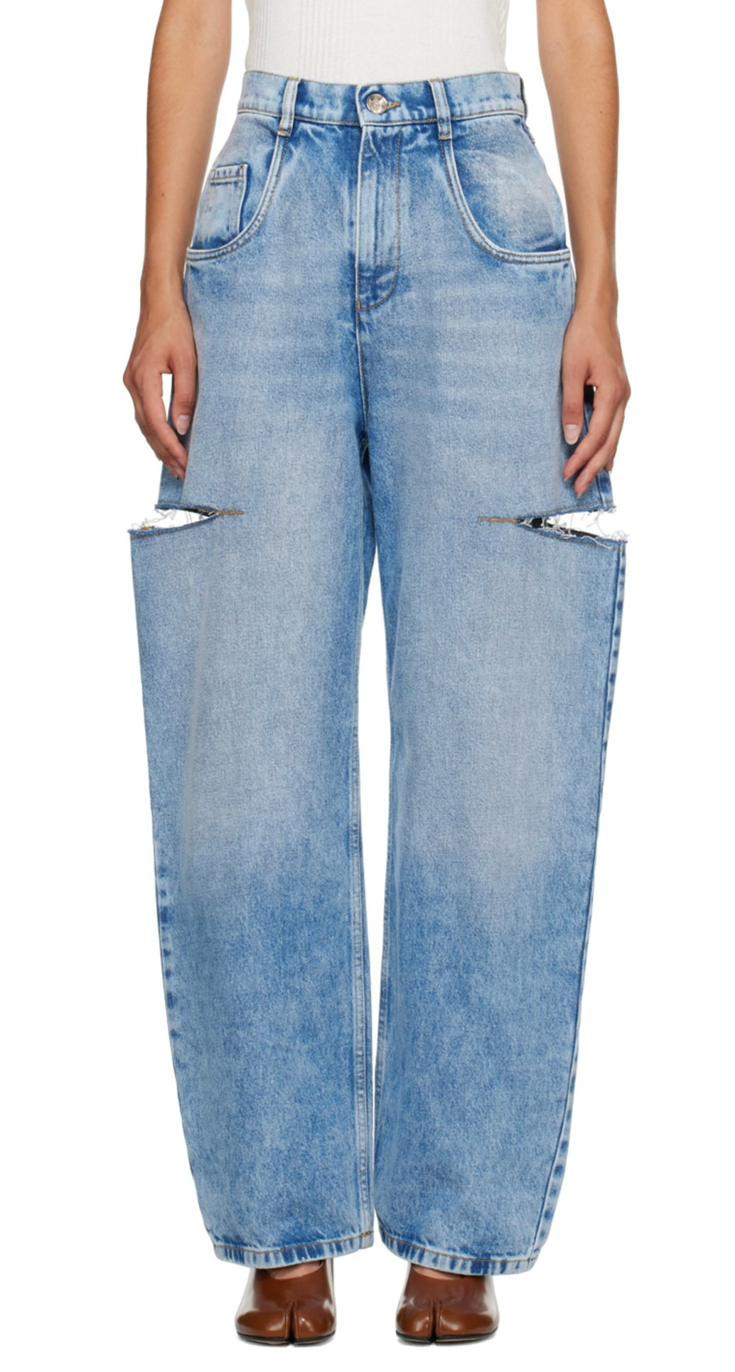 Maison Margiela Side Slit 5 Pockets Jeans