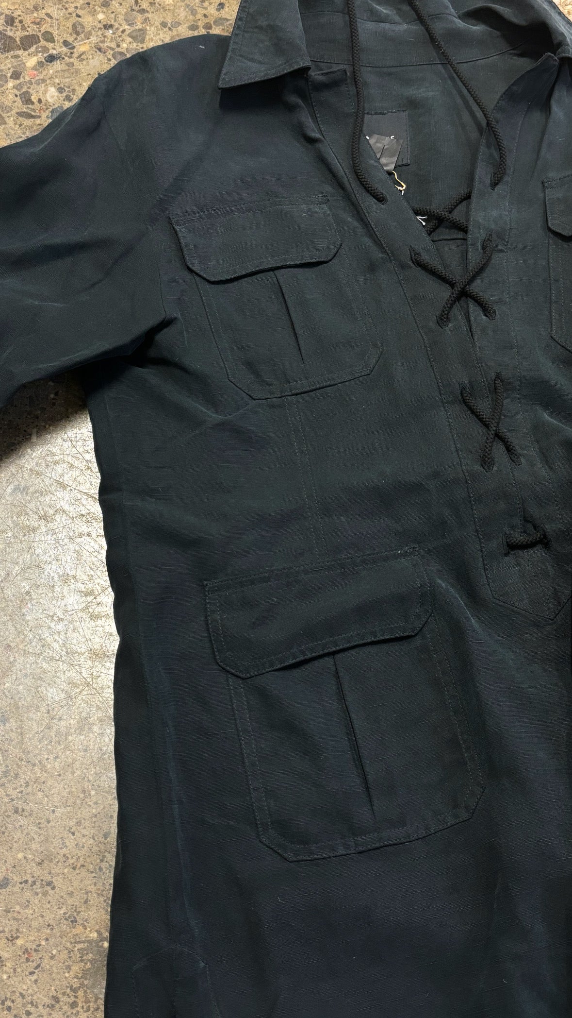 SMYTHE BLACK COLLARED SHIRT DRESS