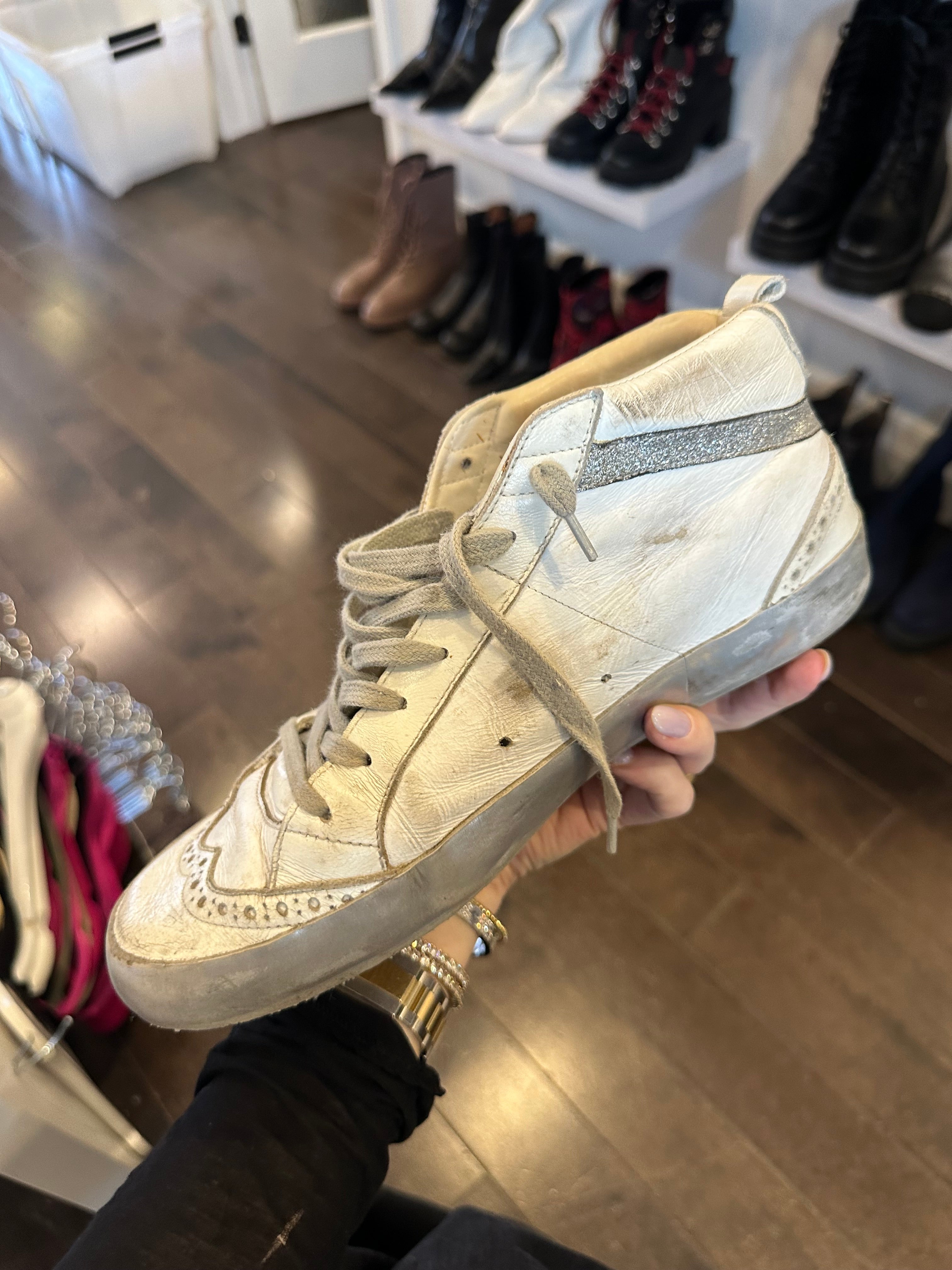 GOLDEN GOOSE - Mid Star Sneakers