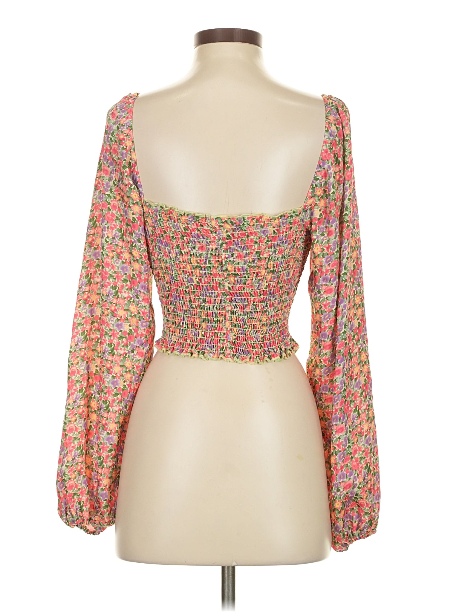 RESA long sleeve floral crop top