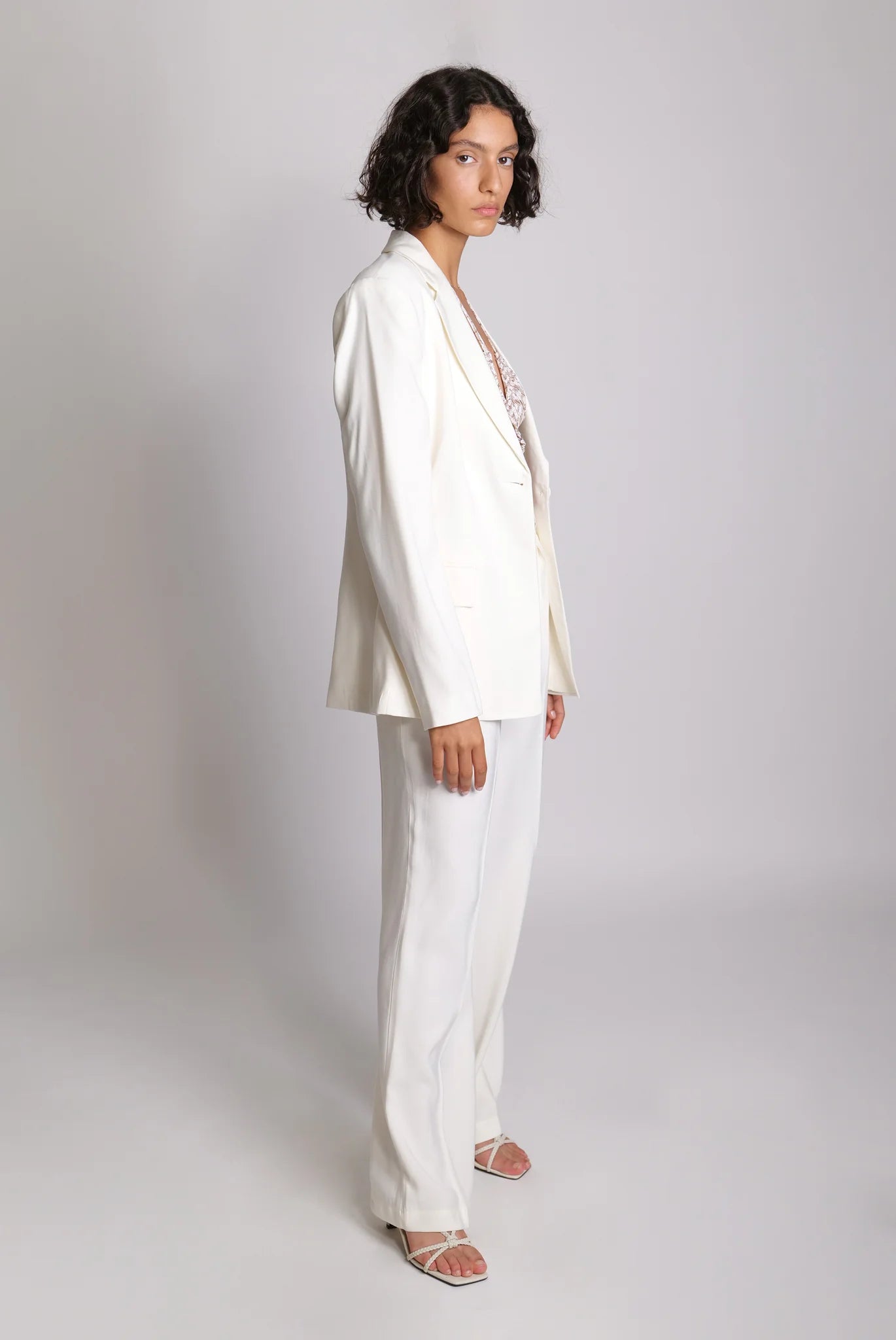 SABINA MUSAYEV cream blazer Blazer