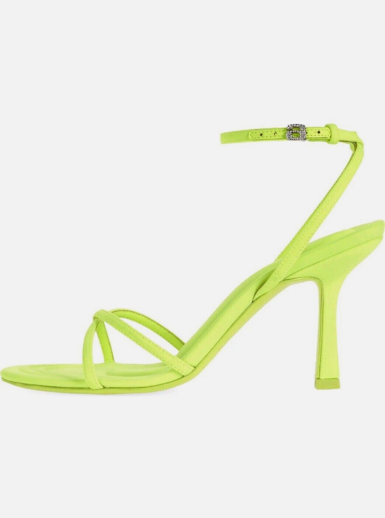 Alexander Wang Neon Green Fabric Dahlia Neoprene Sandals