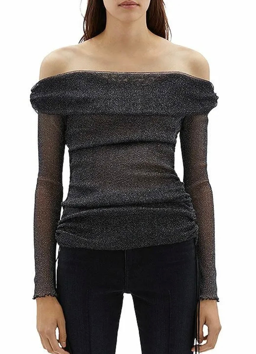 SIMKHAI - Fallon off-shoulder top in black