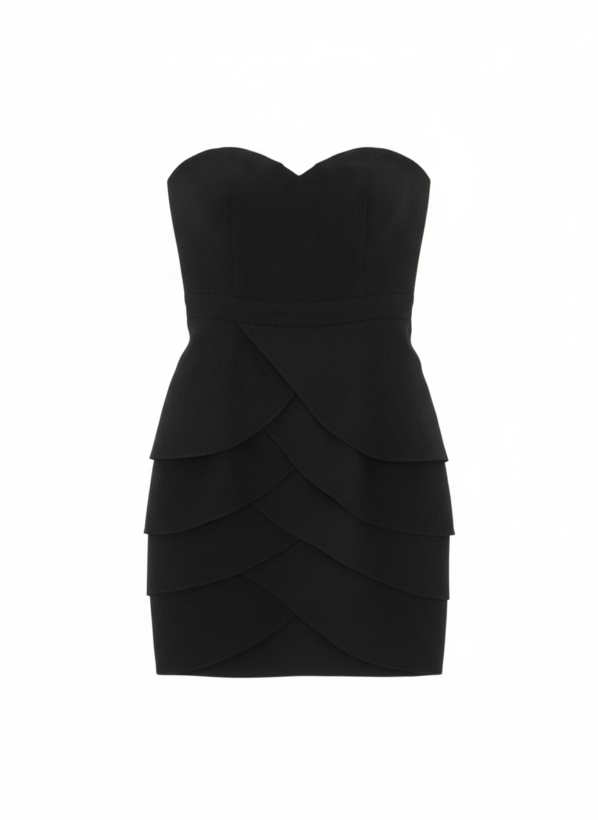 CLUB MONACO black strapless dress