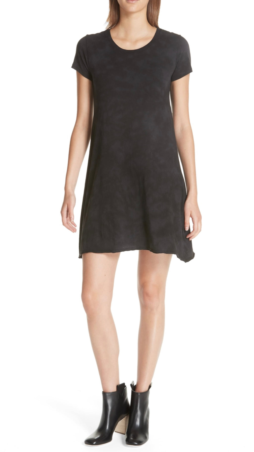 ATM black tie dye tshirt dress