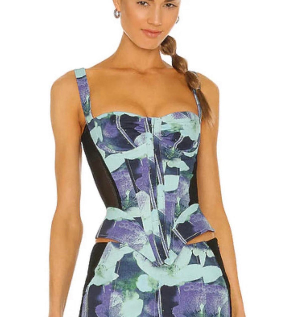 Miaou - Corset Set in Azul Print