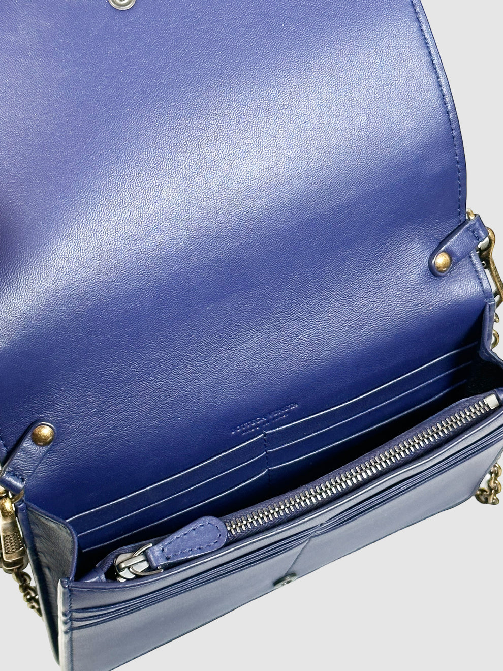 Bottega Veneta Intrecciato Woven Bag on Chain