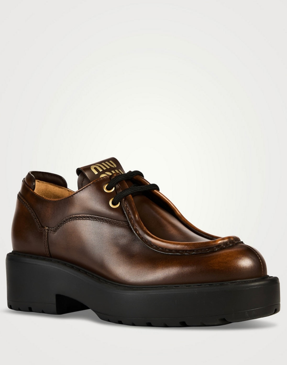 MIU MIU
Leather Lug-Sole Wallabies