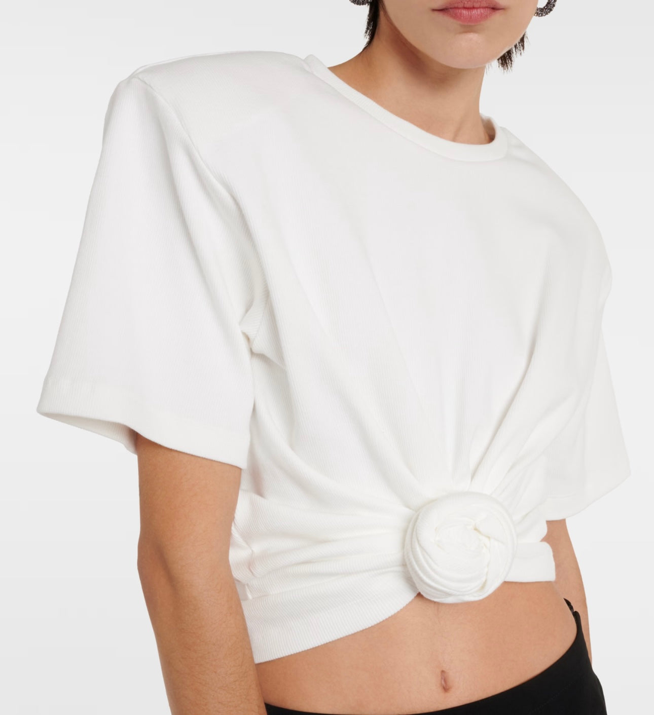 MAGDA BUTRYM
Cropped cotton-blend T-shirt