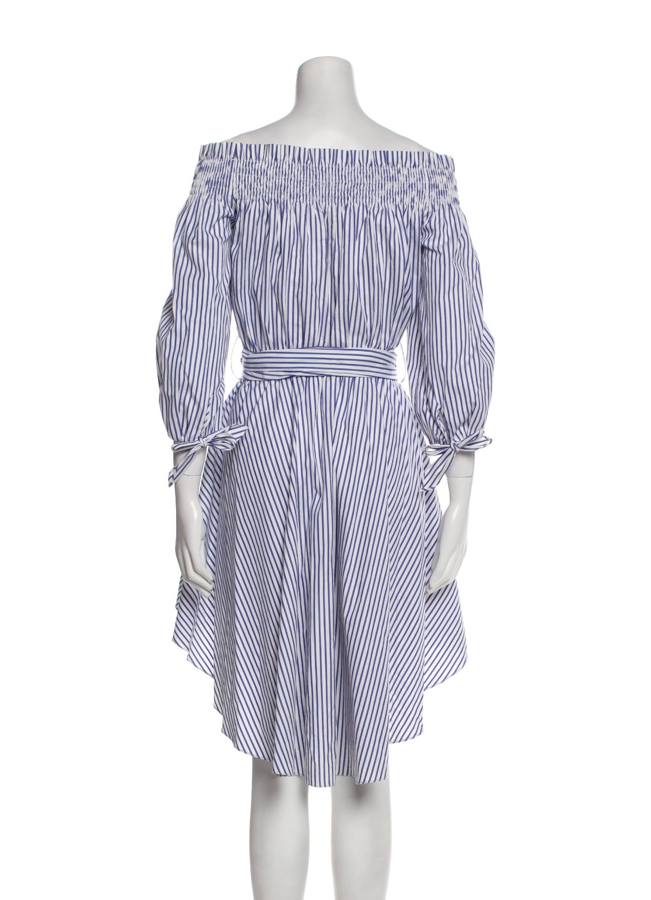 Caroline Constas - Blue & White Stripped Dress