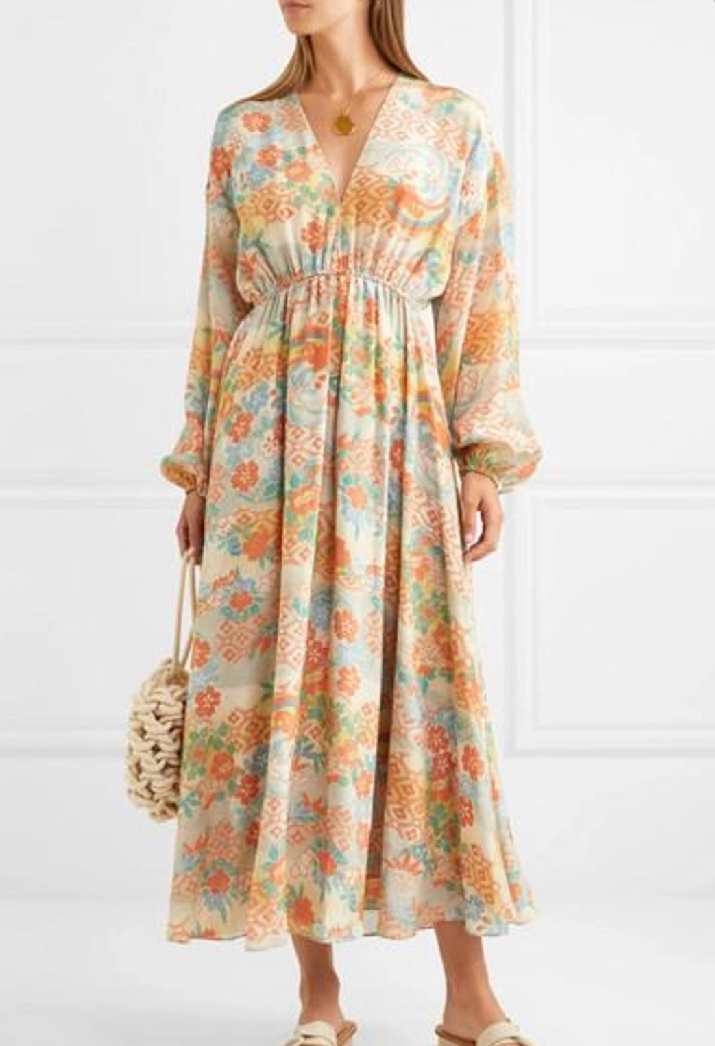 Elizabeth and James
Norma Printed Silk Dress