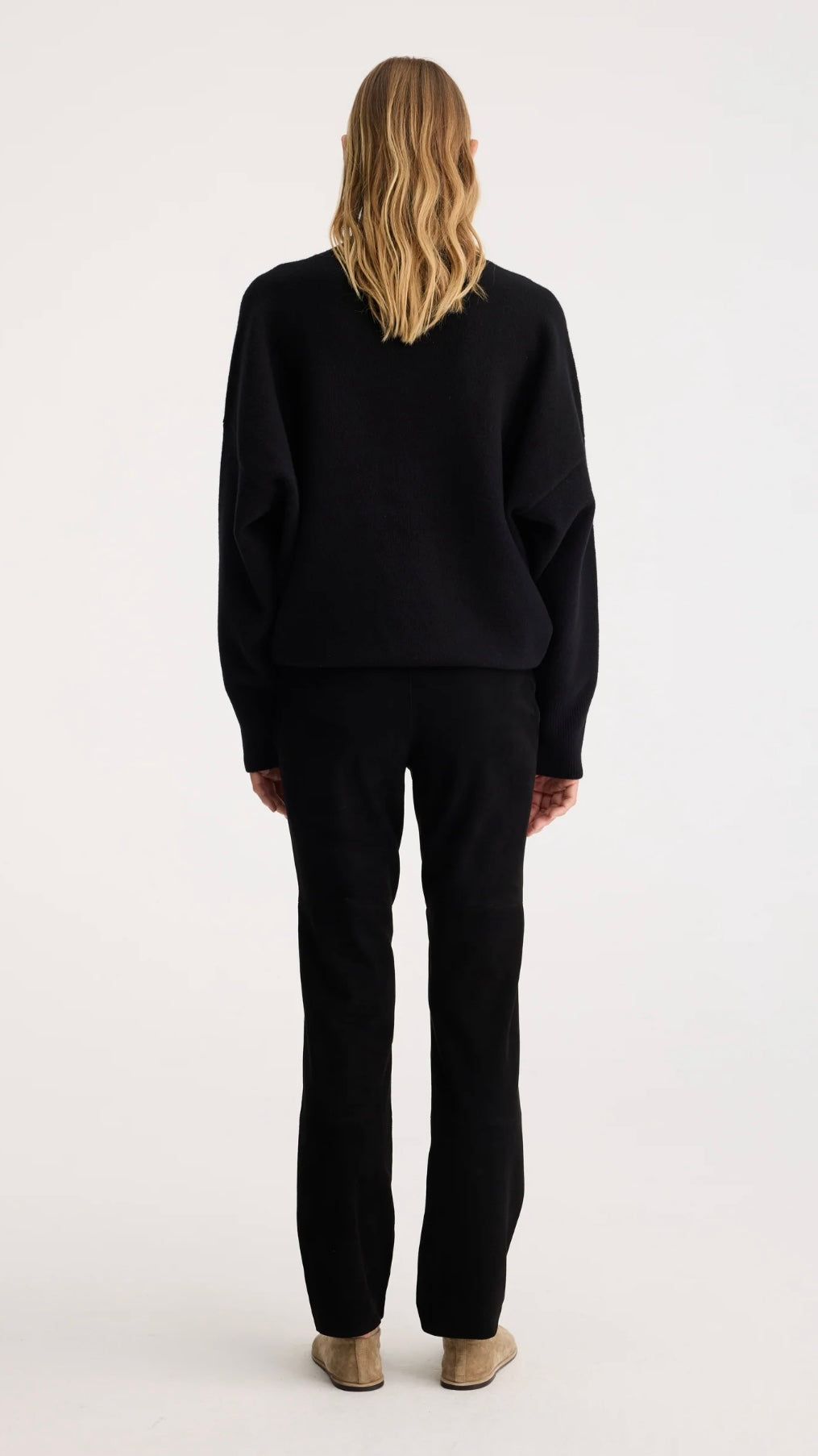 Rohe - Straight-leg Suede Trousers Black