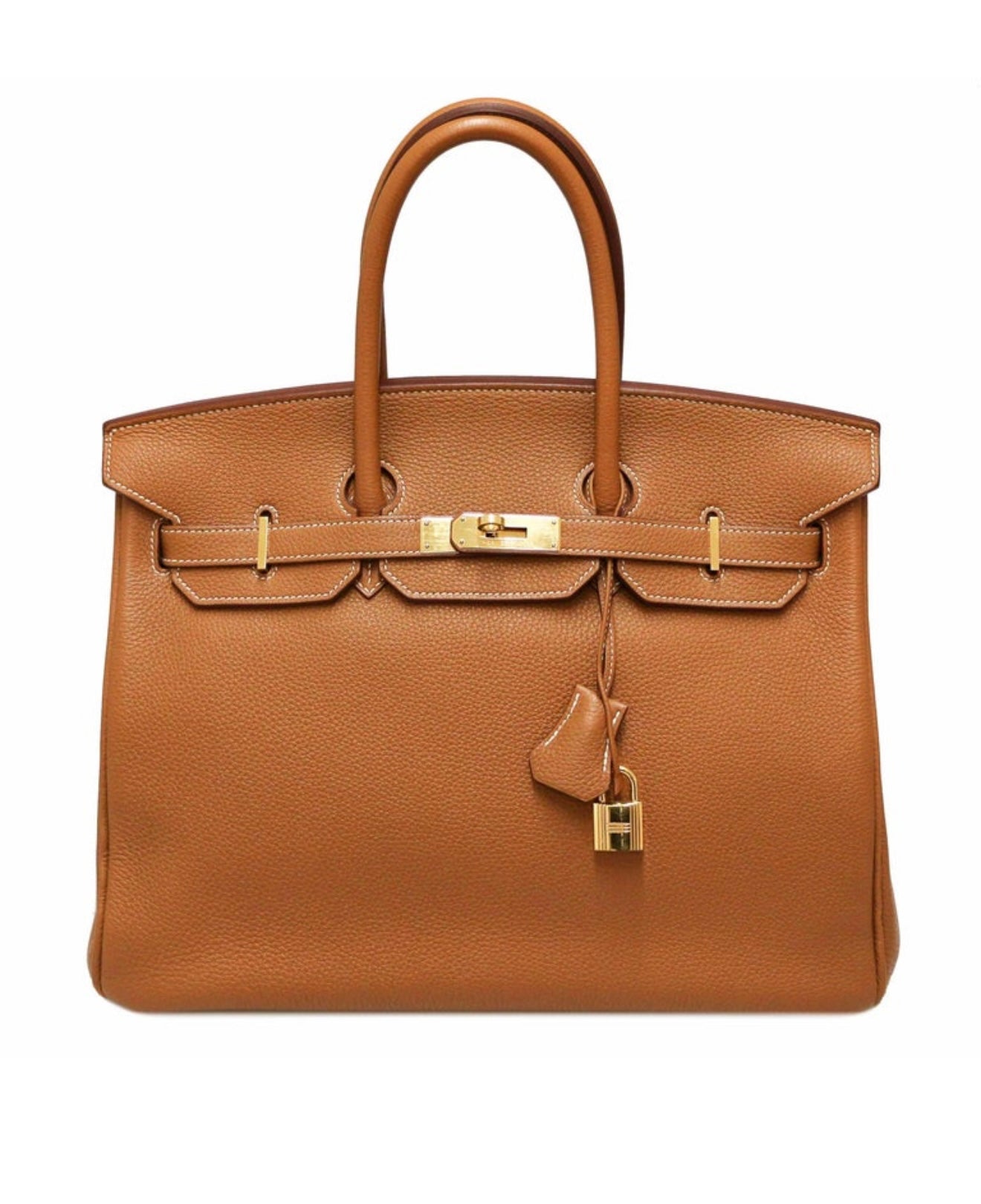 HERMES - Birkin Bag Gold 35 HERMES Togo Leather