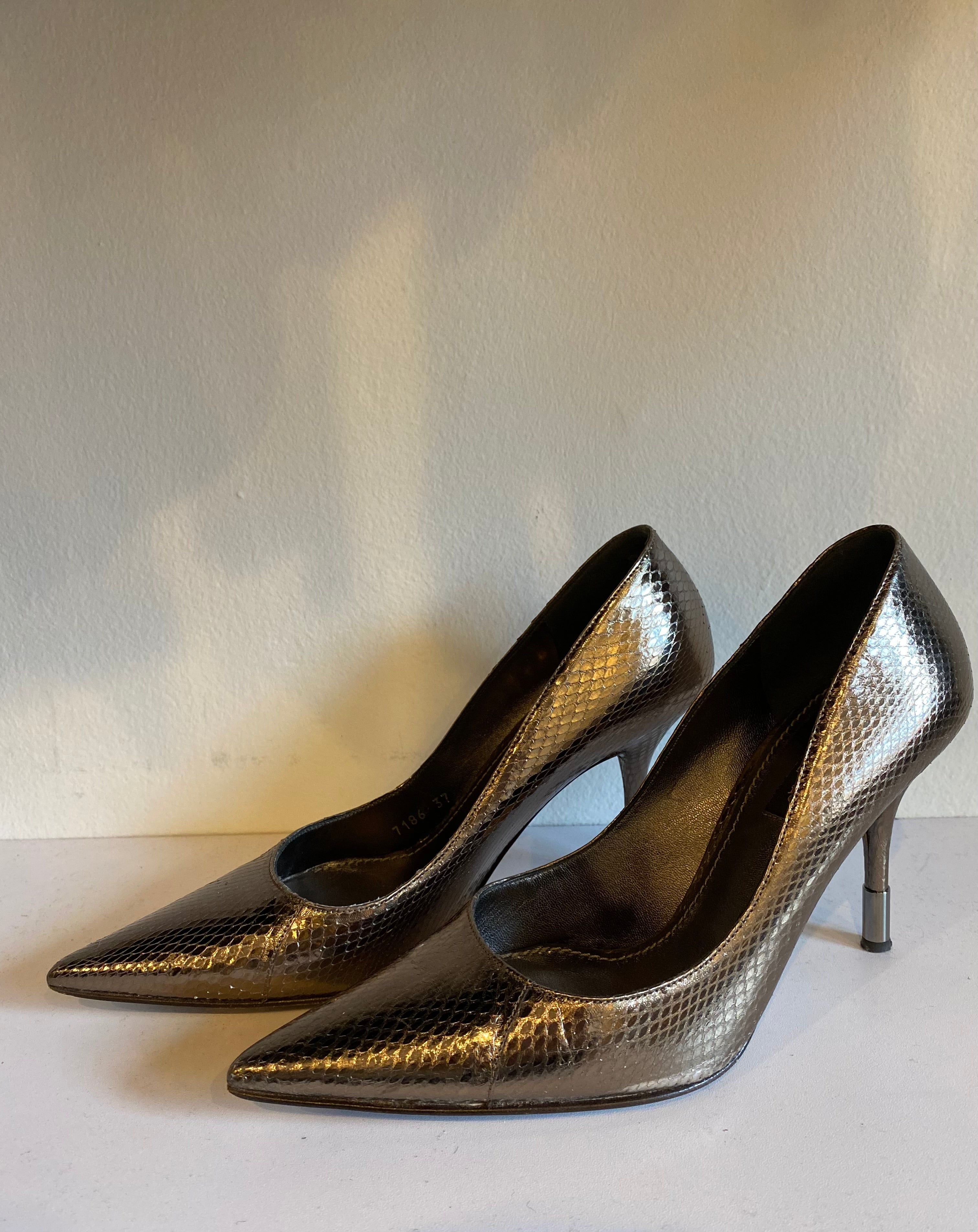 Dolce & Gabbana Metallic Heels