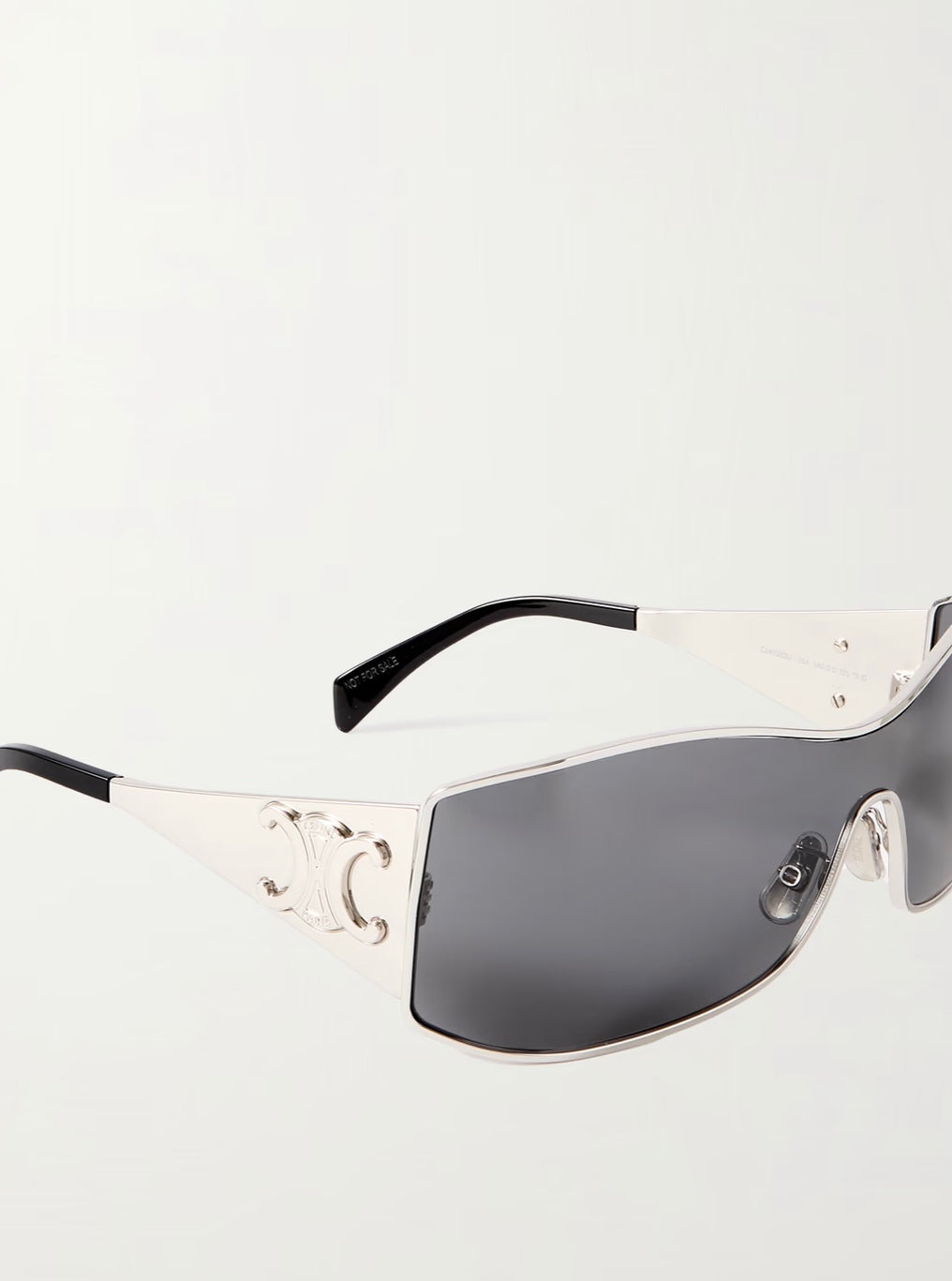 CELINE EYEWEAR
Rectangular-frame silver-tone sunglasses