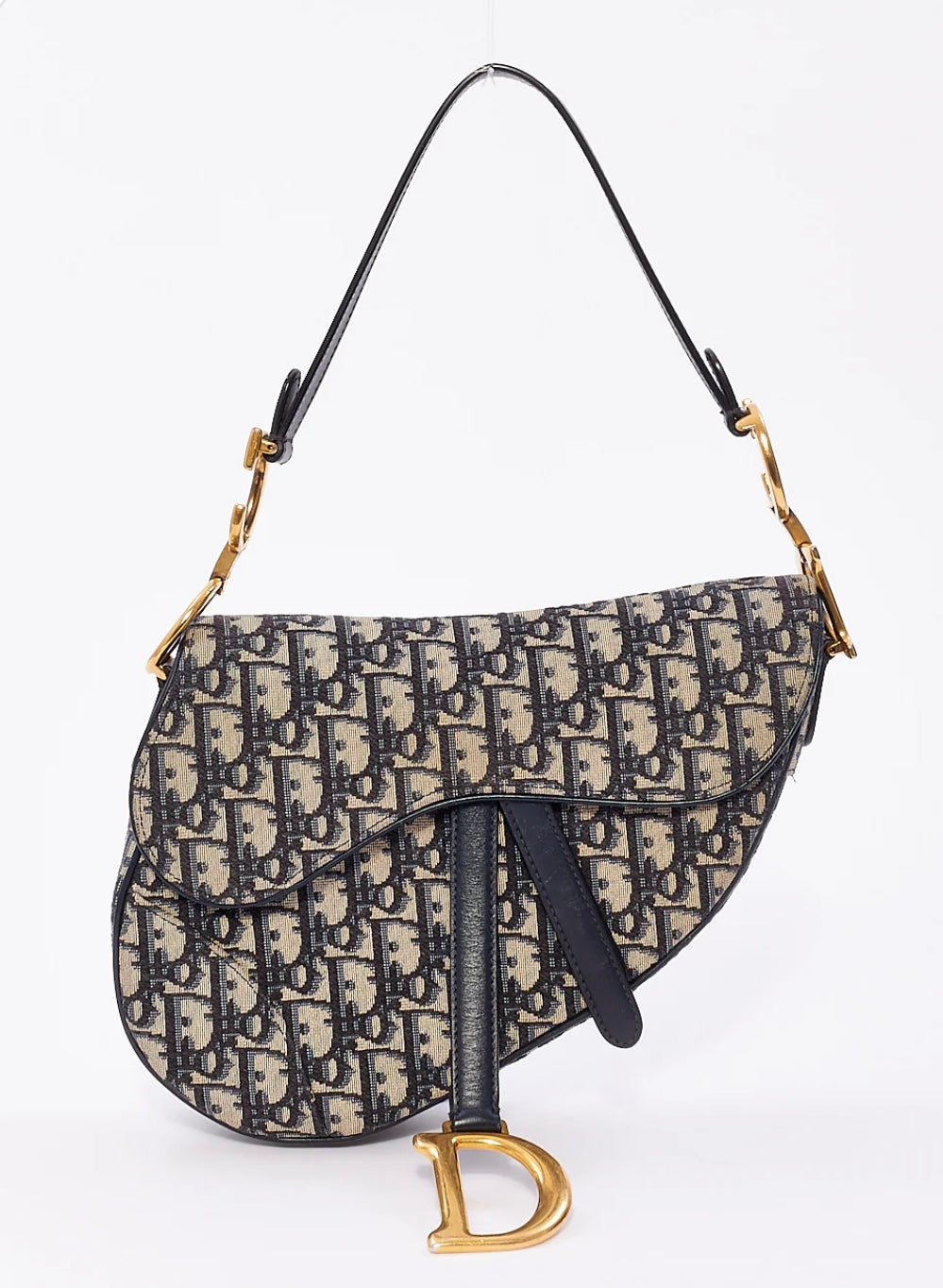 DIOR D logo saddle bag